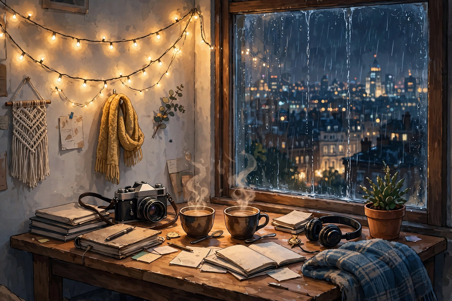 Epic First Semester Netflix film - cozy London student flat romance story setting