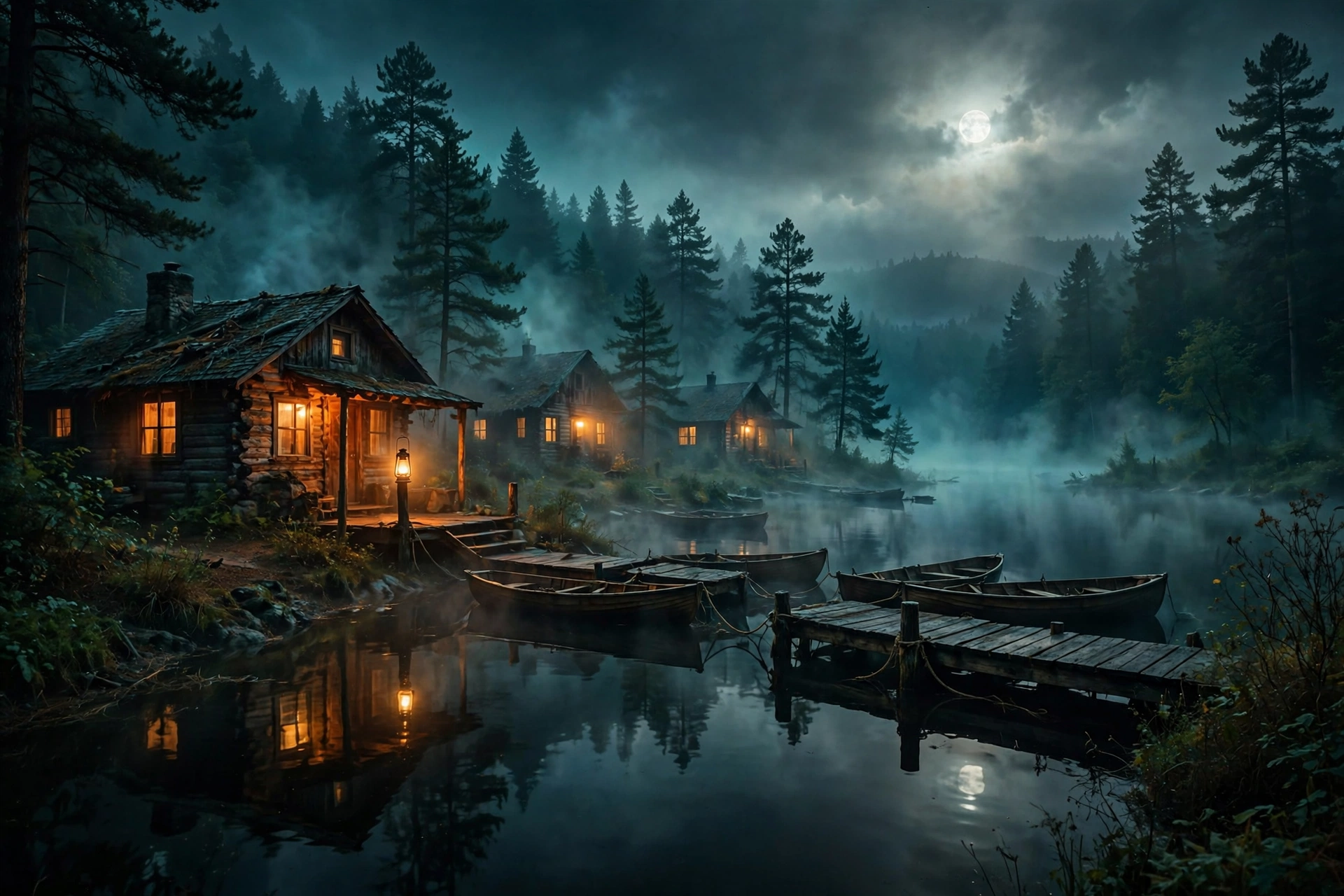 Crystal Lake release date streaming guide key art showing a misty lakeside summer camp at dusk